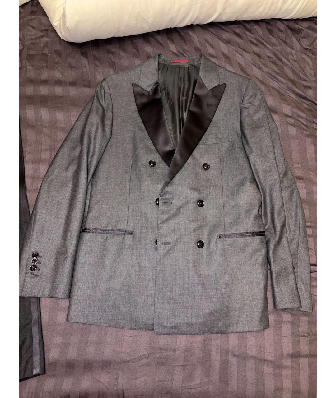 BRUNELLO CUCINELLI Серый вечерний костюм, фото 2