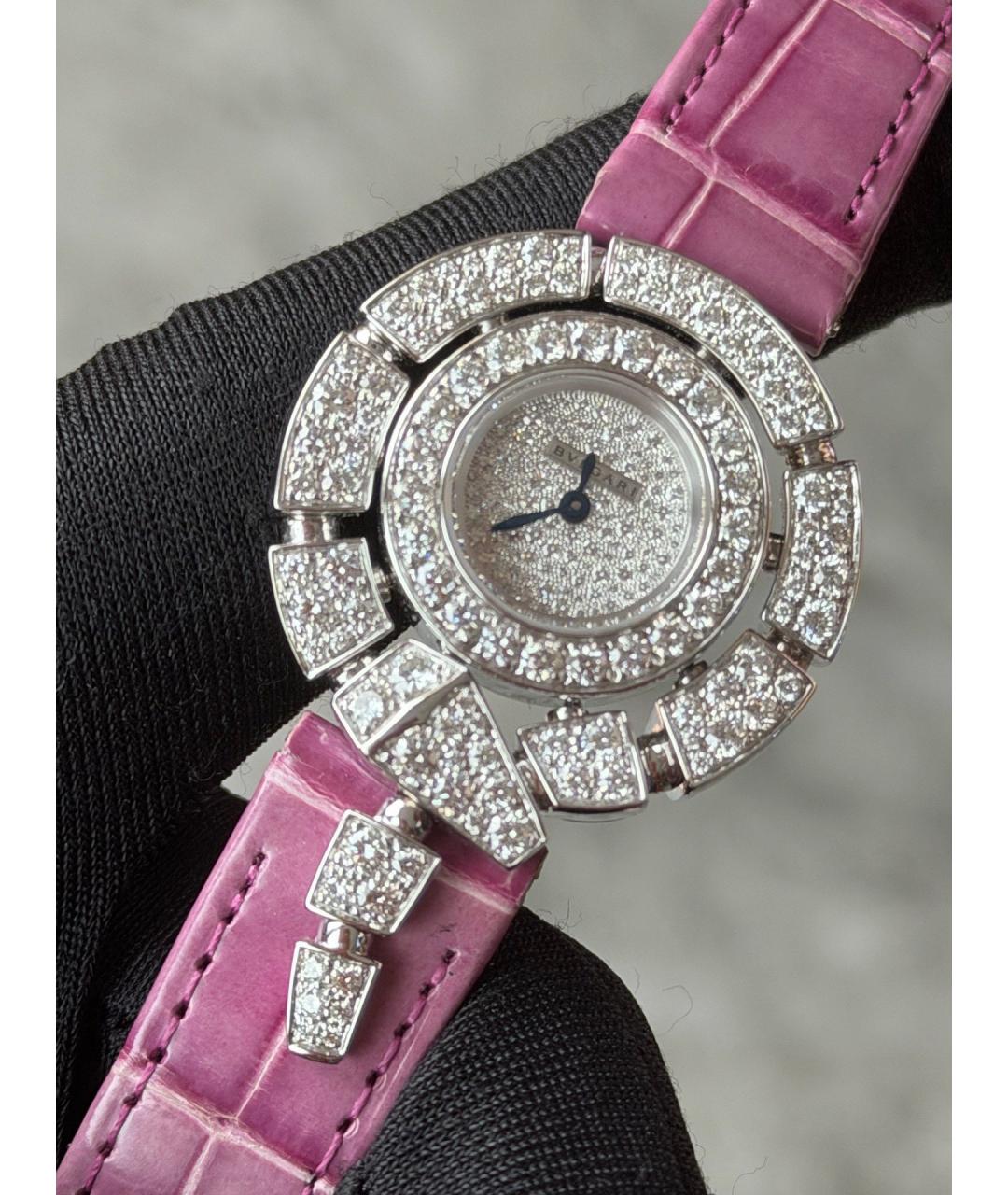 BVLGARI Белые часы из белого золота, фото 3