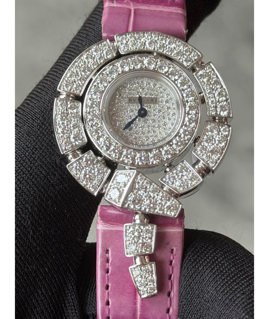 BVLGARI Белые часы из белого золота, фото 4