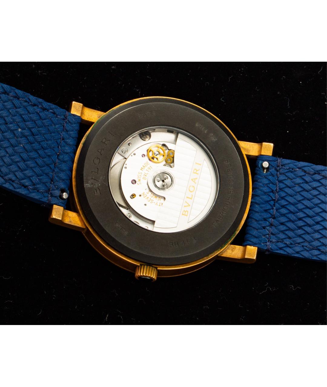 BVLGARI Голубые металлические часы, фото 7