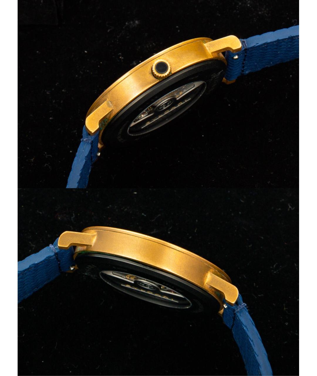 BVLGARI Голубые металлические часы, фото 8