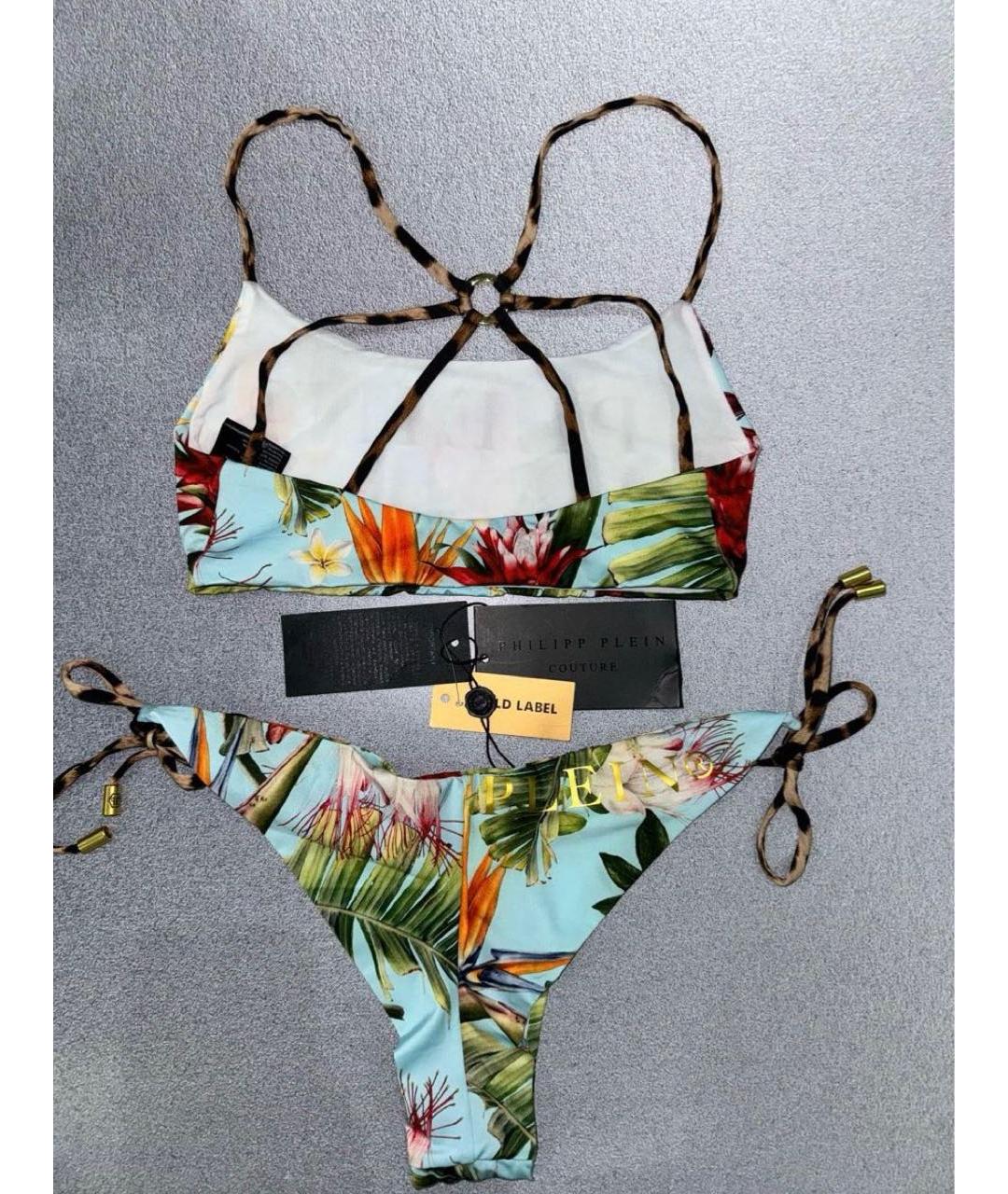 PHILIPP PLEIN Мульти полиэстеровый купальник, фото 3