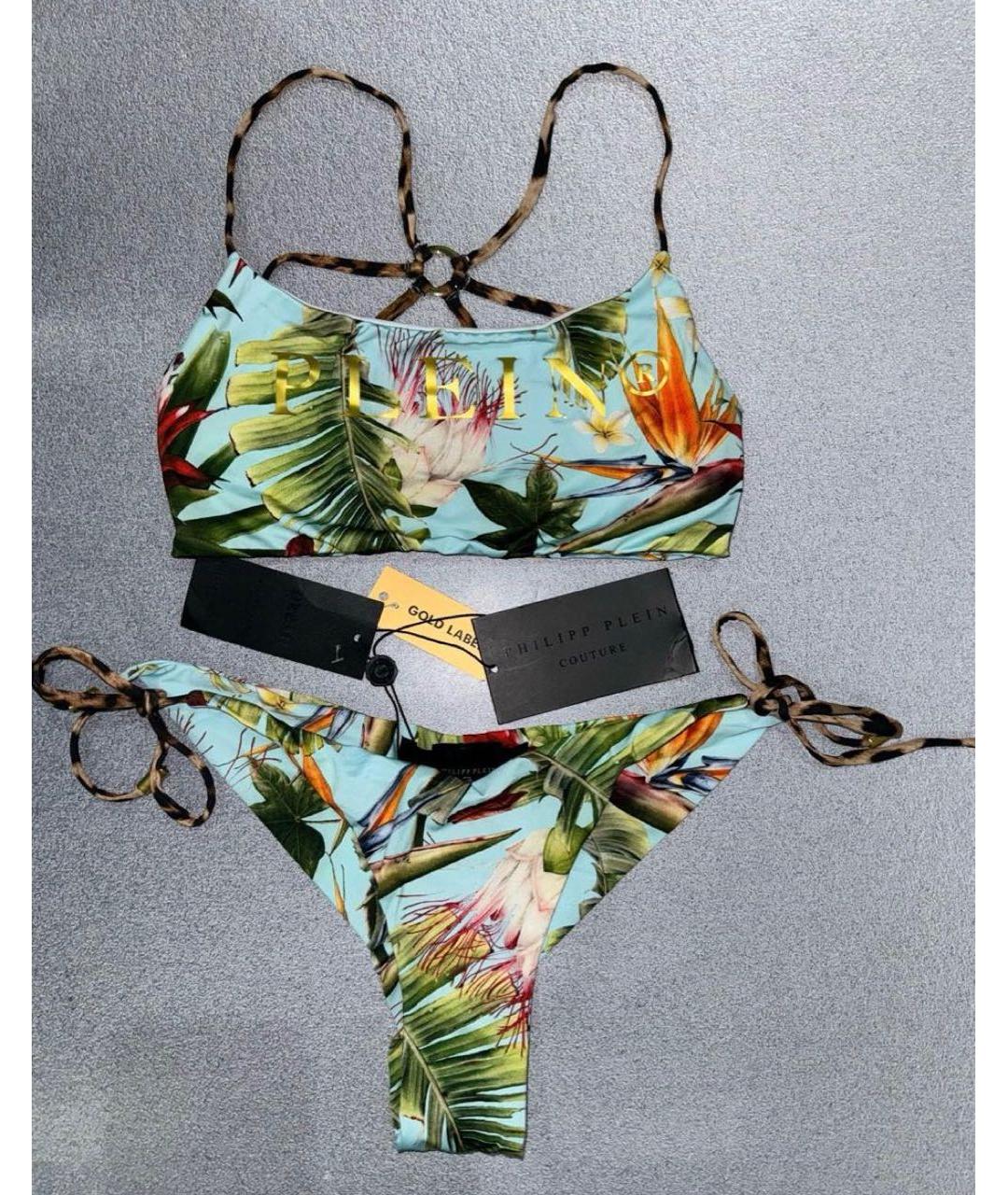 PHILIPP PLEIN Мульти полиэстеровый купальник, фото 2