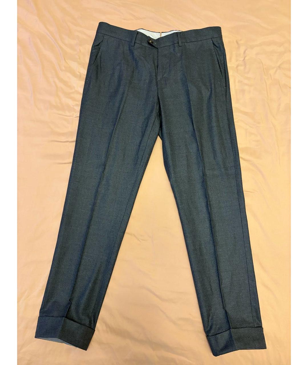 BRUNELLO CUCINELLI Серый классический костюм, фото 4