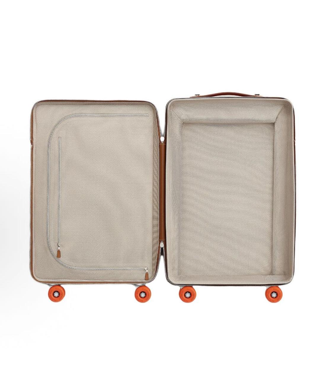 HERMES Коричневый чемодан, фото 5