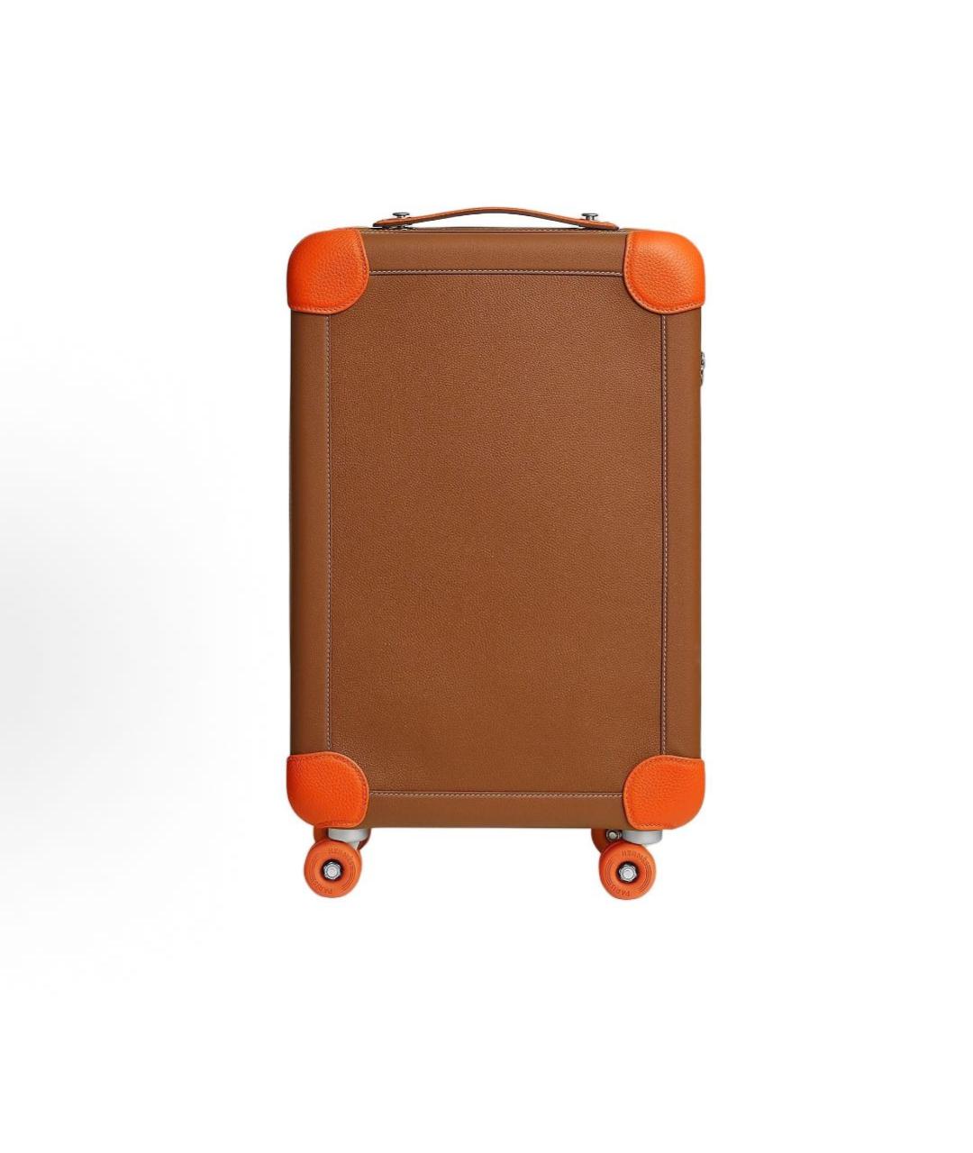 HERMES Коричневый чемодан, фото 6