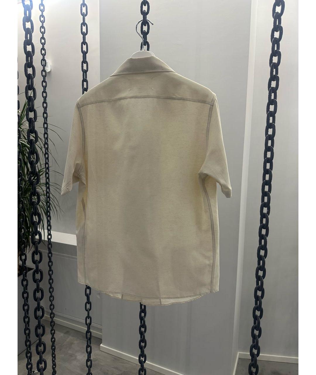 MAISON MARGIELA Бежевая ацетатная рубашка, фото 2