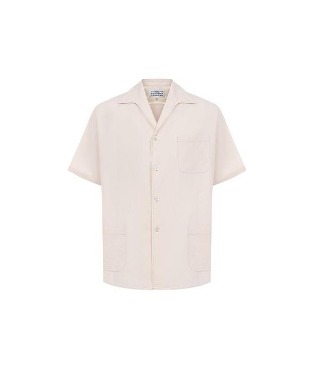 MAISON MARGIELA Бежевая ацетатная рубашка, фото 1
