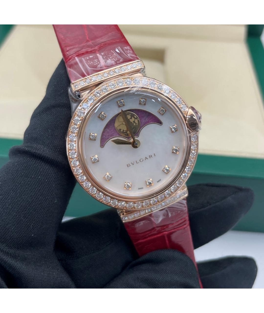 BVLGARI Белые металлические часы, фото 7