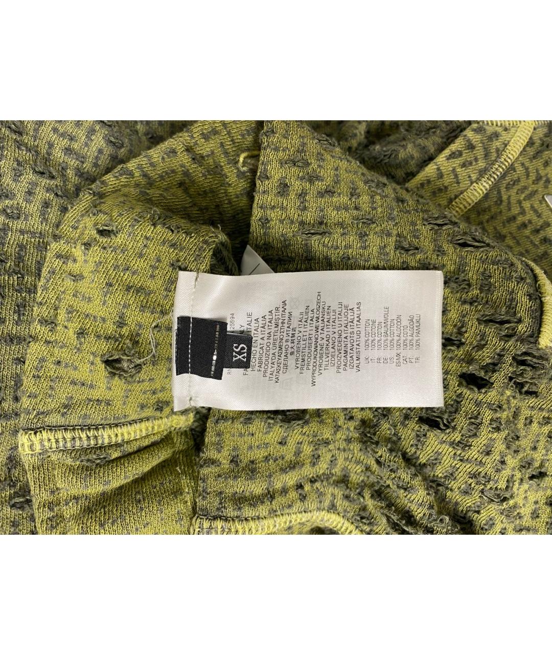 DIESEL Хаки хлопковая юбка макси, фото 7