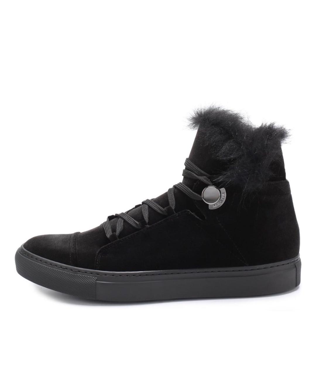 MONCLER Черные замшевые ботинки, фото 9