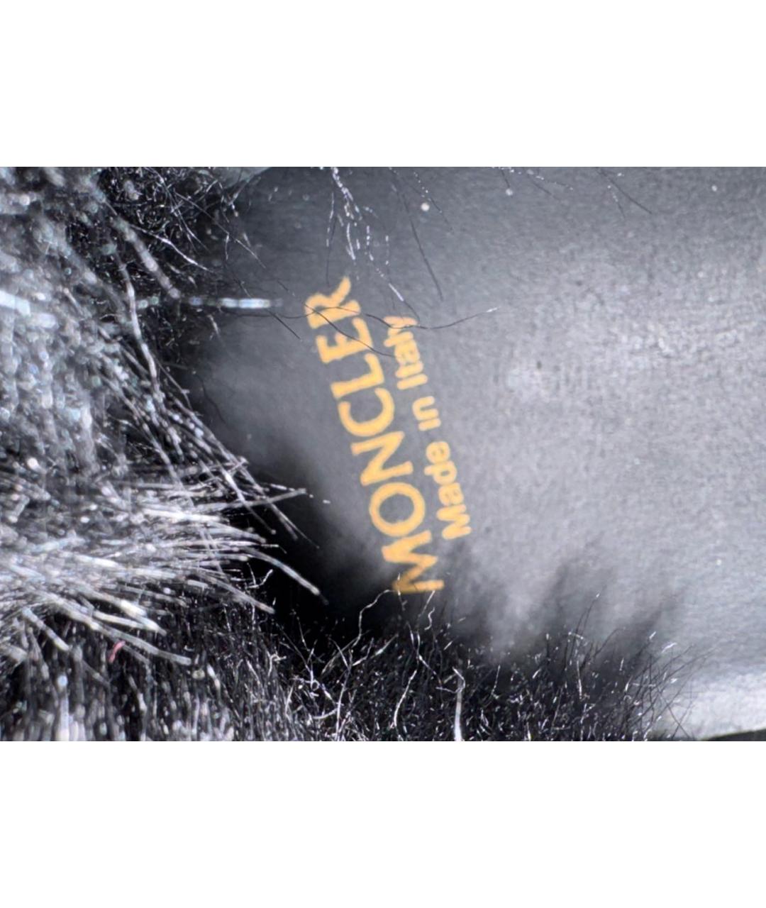 MONCLER Черные замшевые ботинки, фото 8