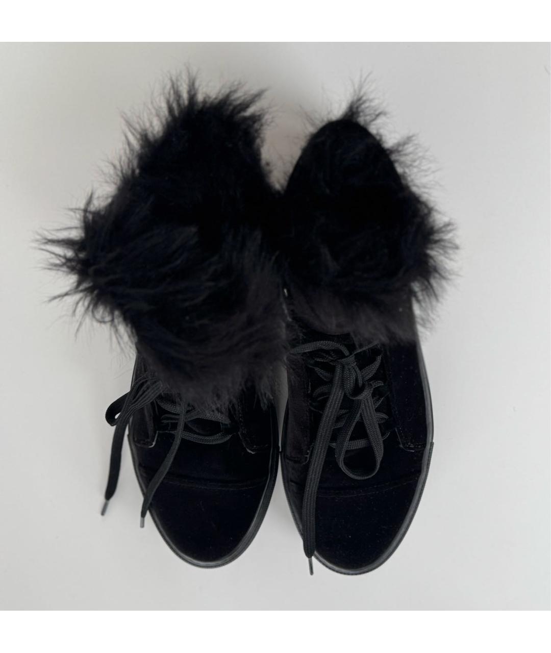 MONCLER Черные замшевые ботинки, фото 3