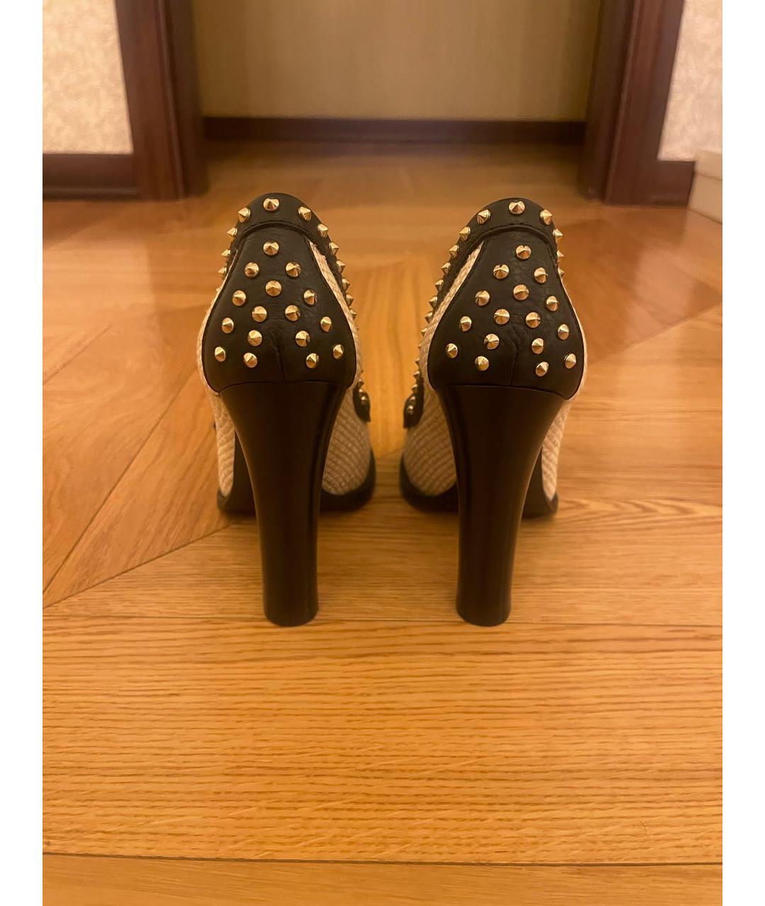 GUCCI Черные кожаные туфли, фото 3