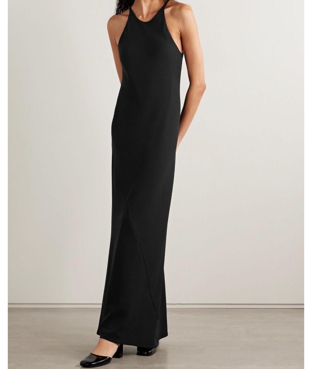 THE ROW Черное шелковое повседневное платье, фото 2