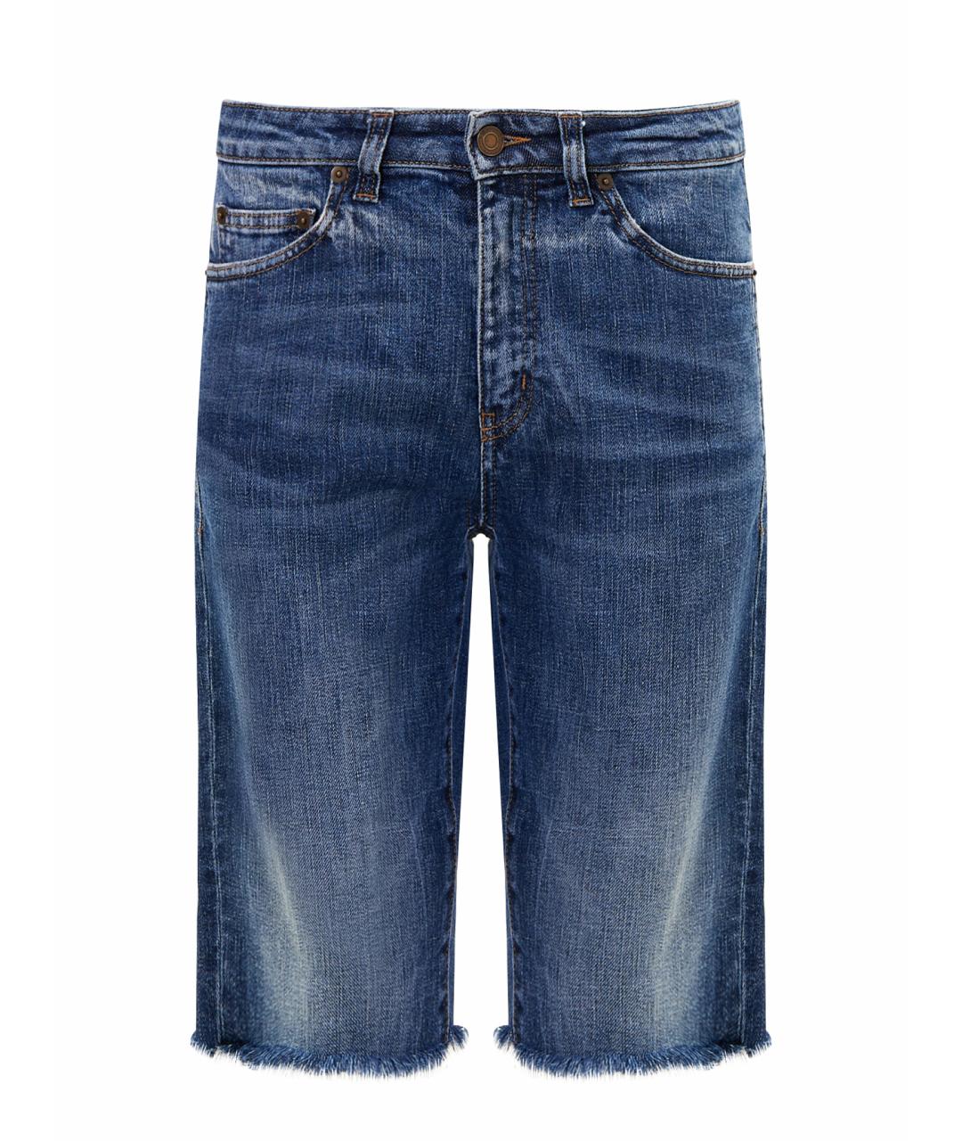 SAINT LAURENT Синие хлопковые шорты, фото 1