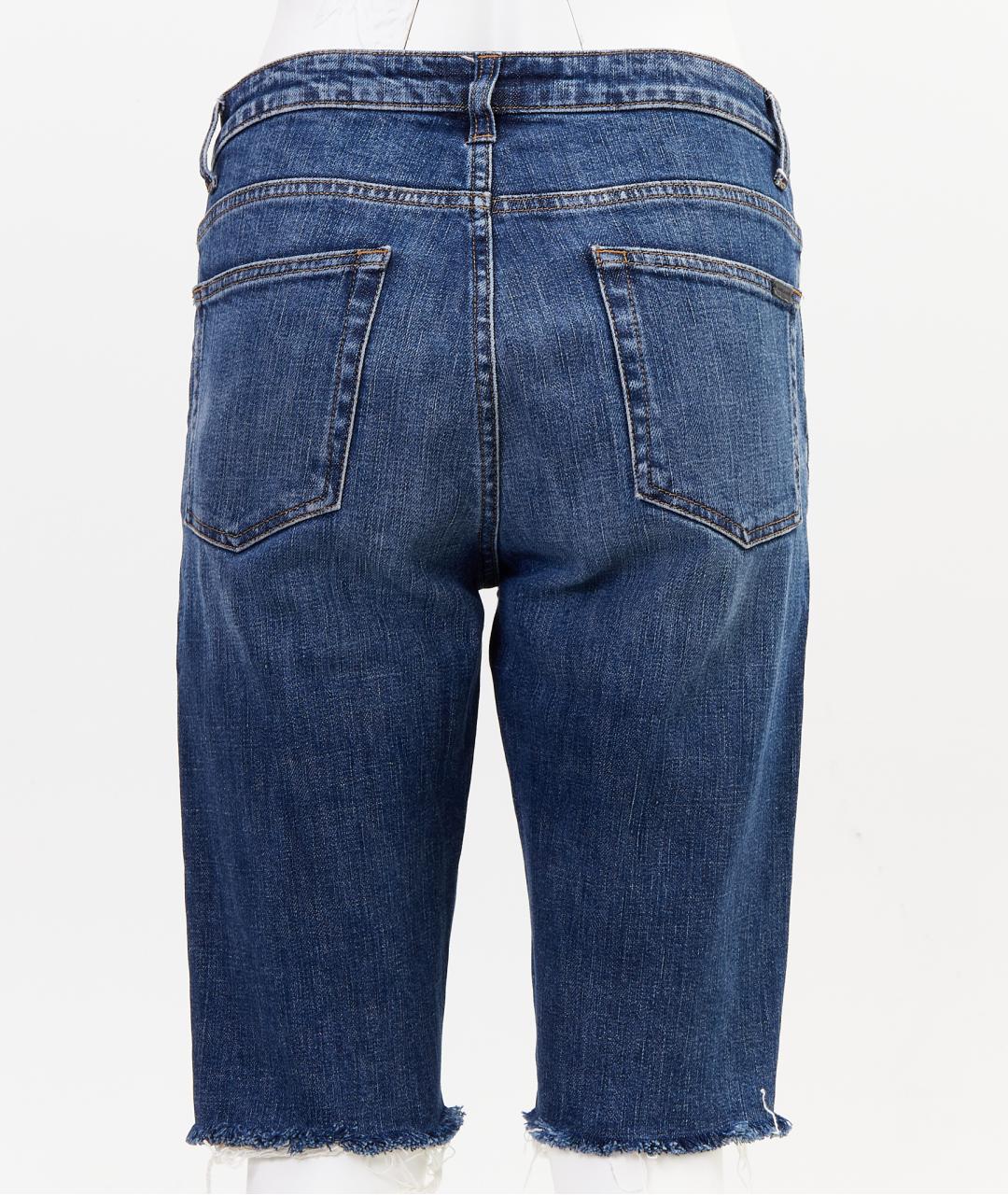 SAINT LAURENT Синие хлопковые шорты, фото 2