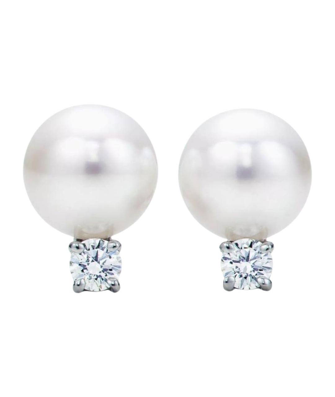 TIFFANY&CO Белые жемчужные серьги, фото 1