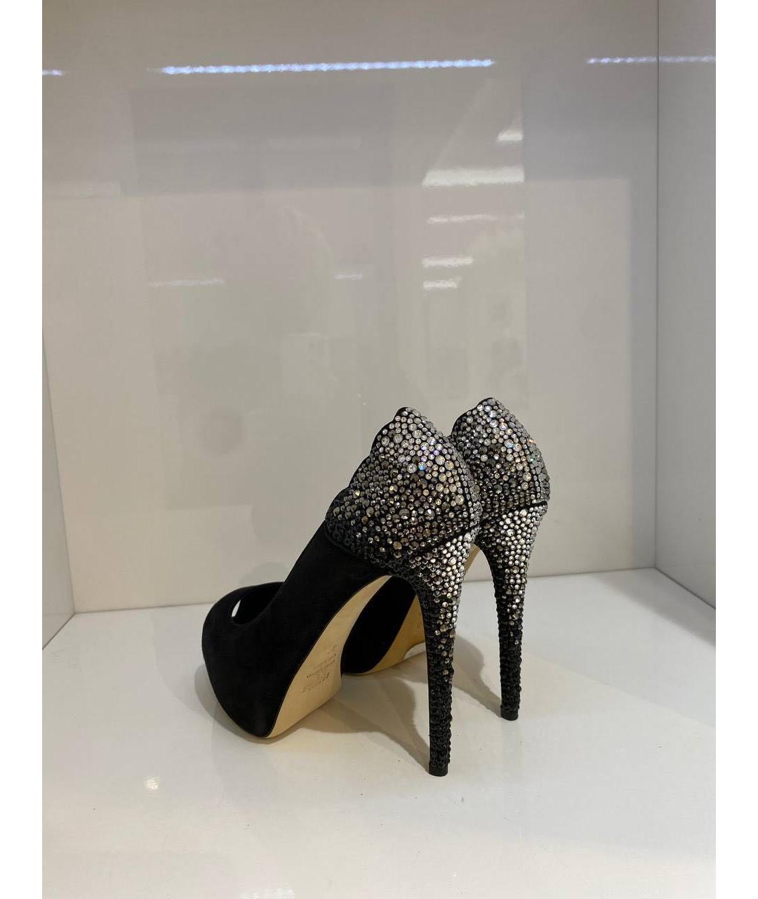 LE SILLA Черные замшевые туфли, фото 3