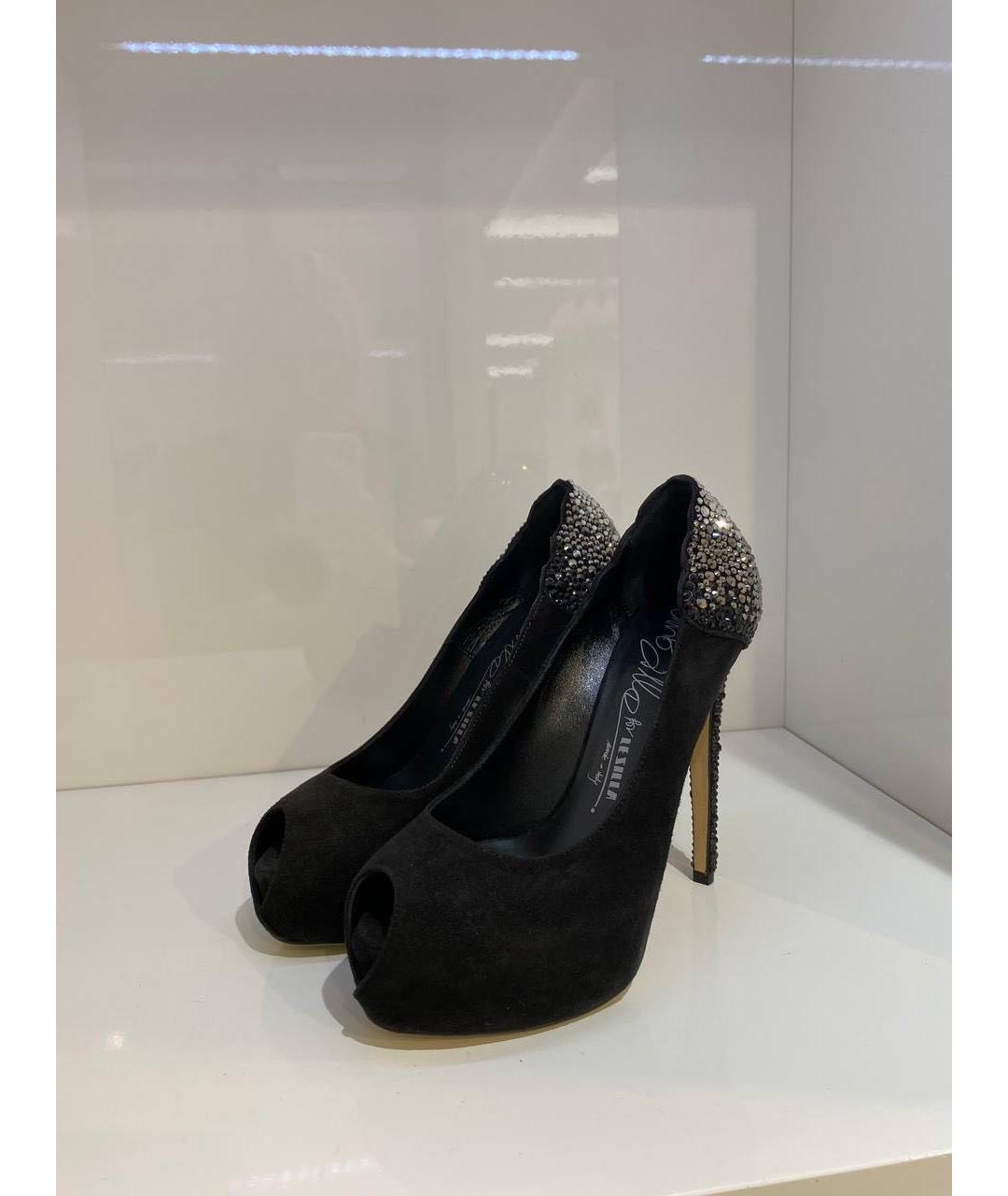 LE SILLA Черные замшевые туфли, фото 2