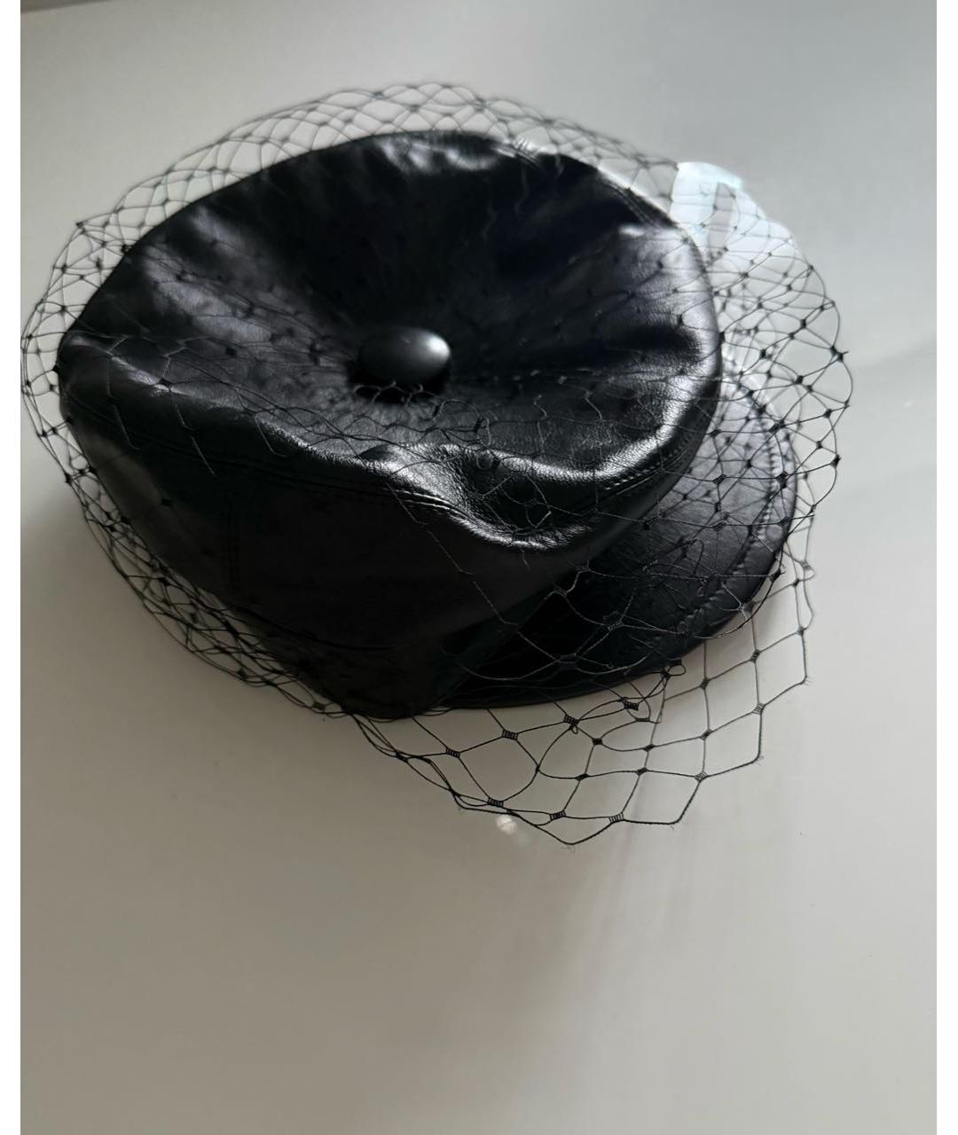 CHRISTIAN DIOR Черная кожаная кепка, фото 9