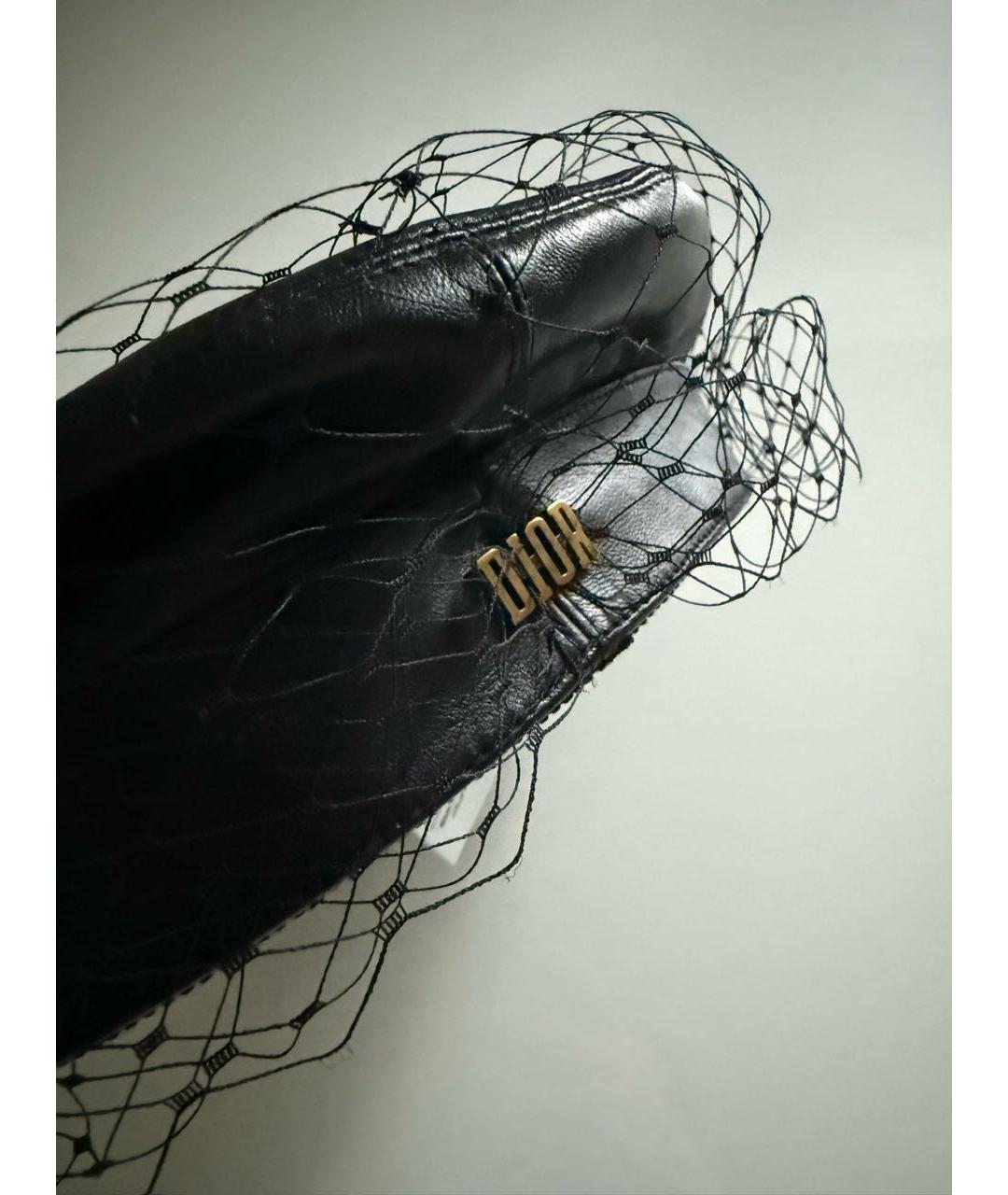 CHRISTIAN DIOR Черная кожаная кепка, фото 5