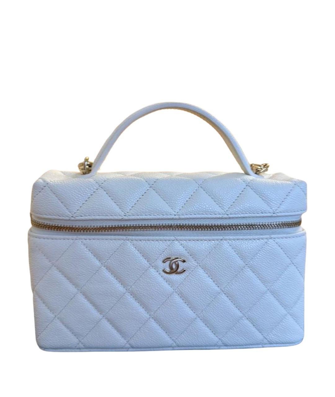 CHANEL Белая кожаная сумка через плечо, фото 1