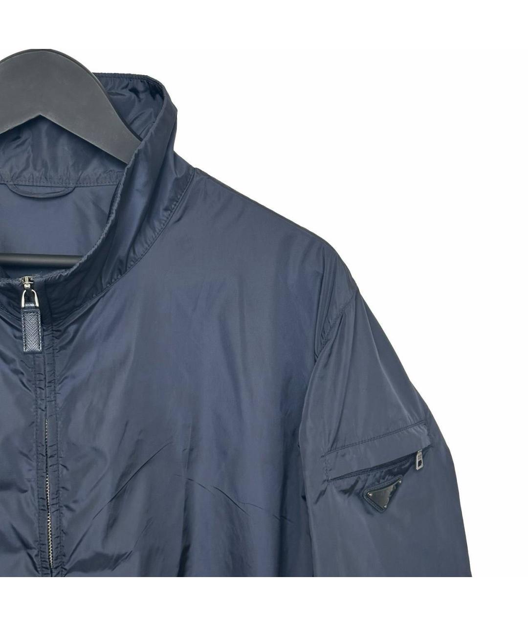 PRADA Синяя полиамидовая куртка, фото 2