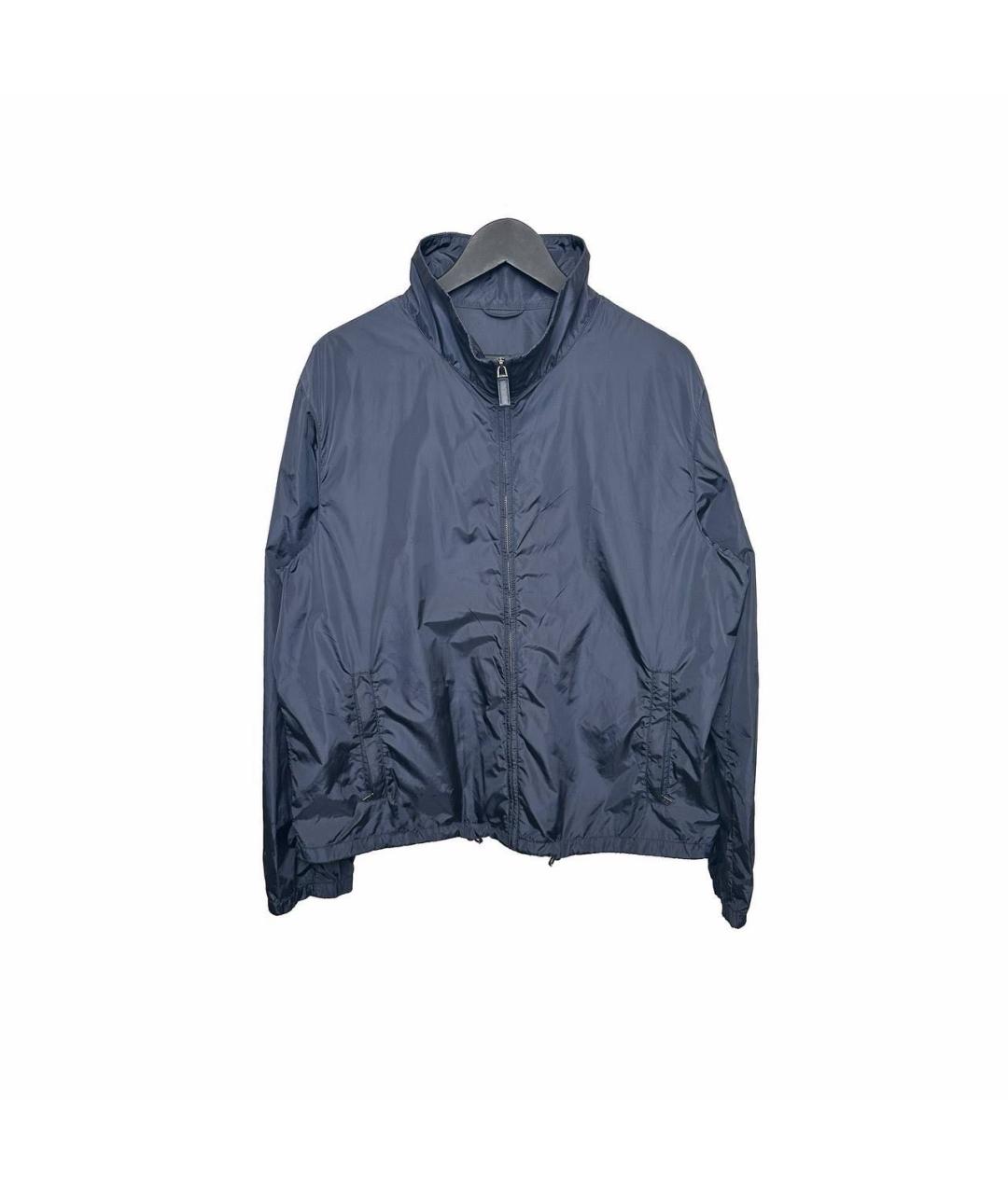 PRADA Синяя полиамидовая куртка, фото 4