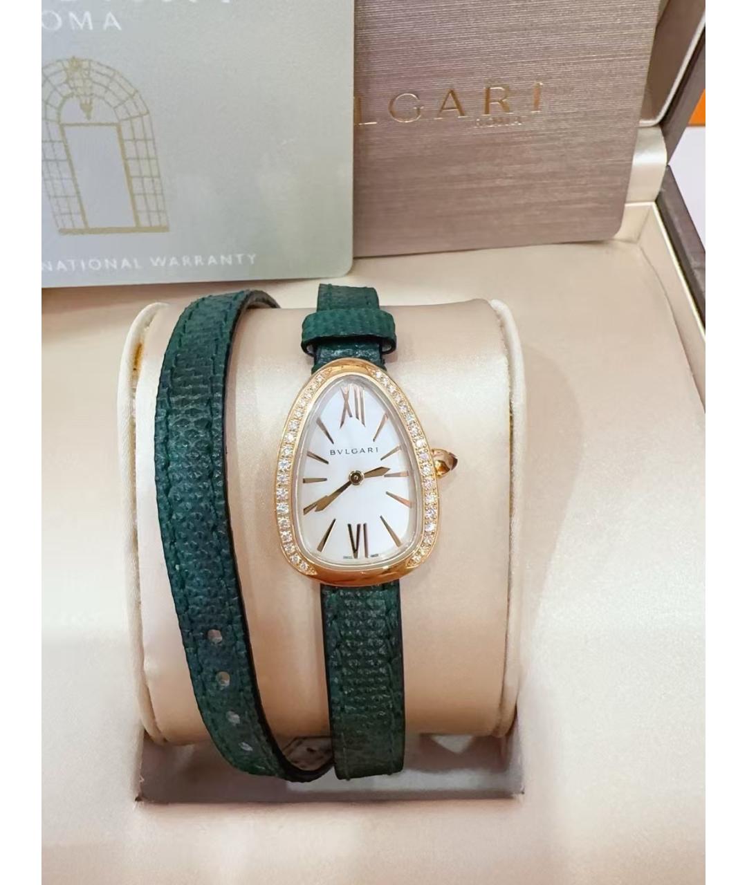 BVLGARI Белые металлические часы, фото 2