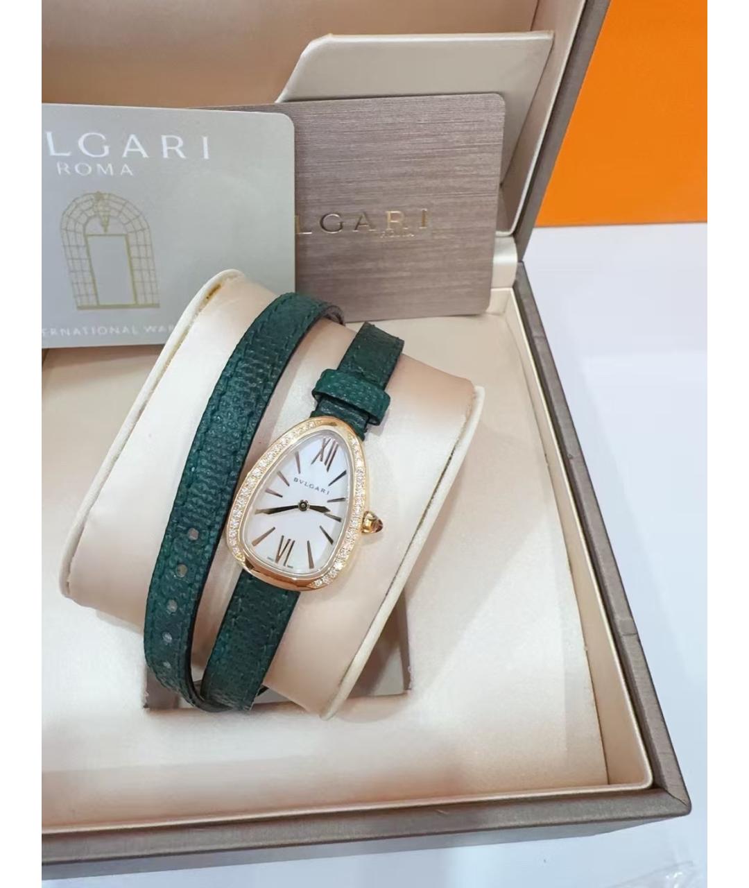 BVLGARI Белые металлические часы, фото 4