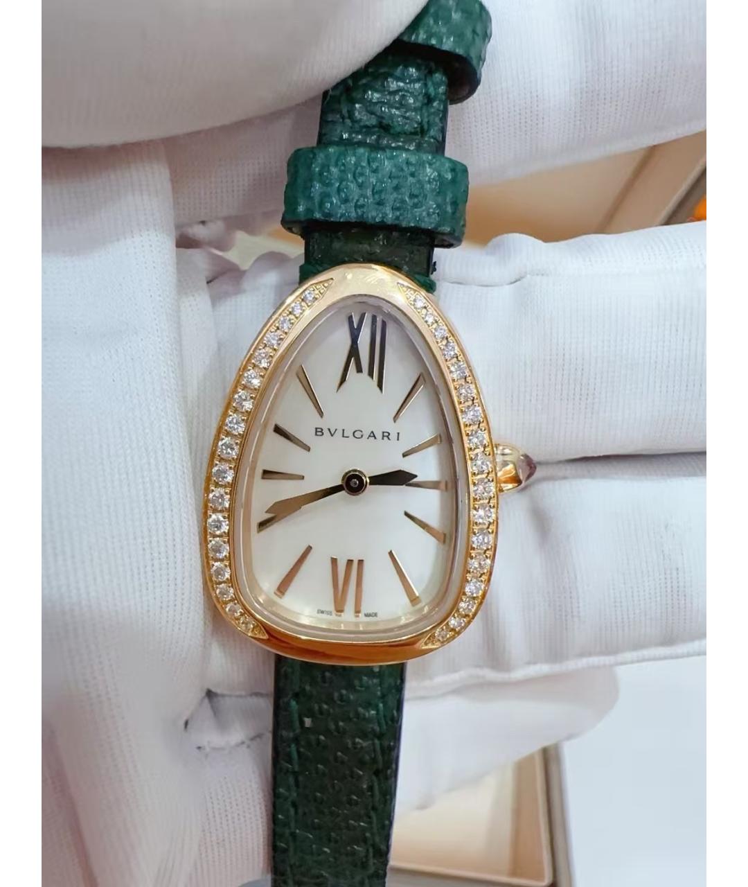 BVLGARI Белые металлические часы, фото 5