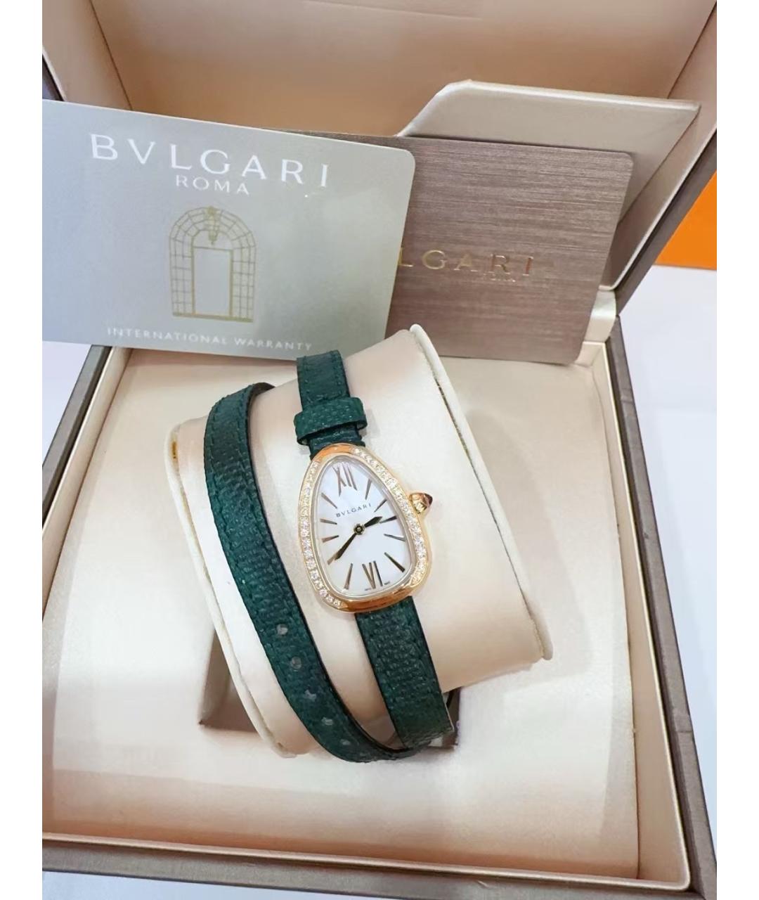 BVLGARI Белые металлические часы, фото 3