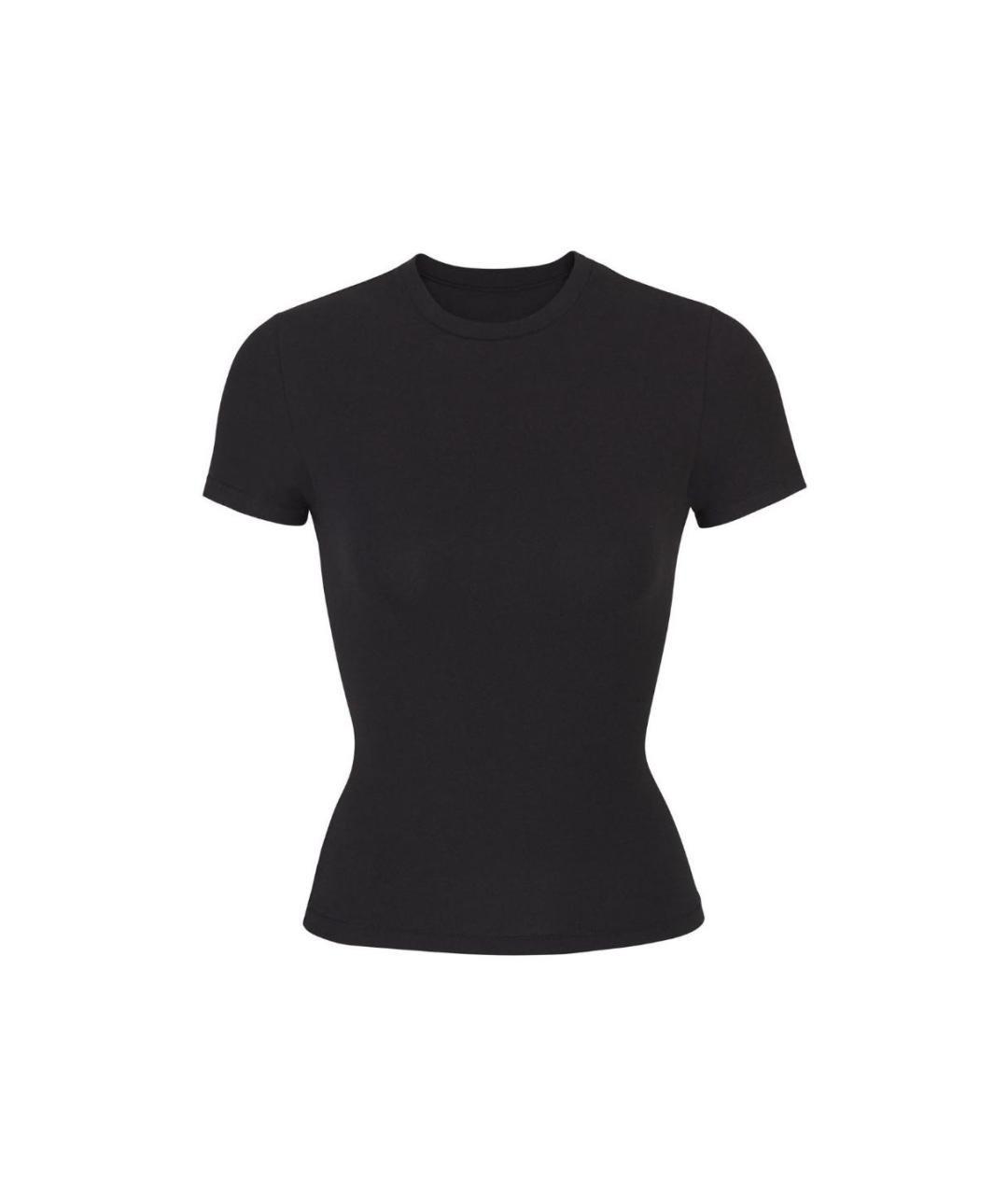 SKIMS Черная хлопковая футболка, фото 1