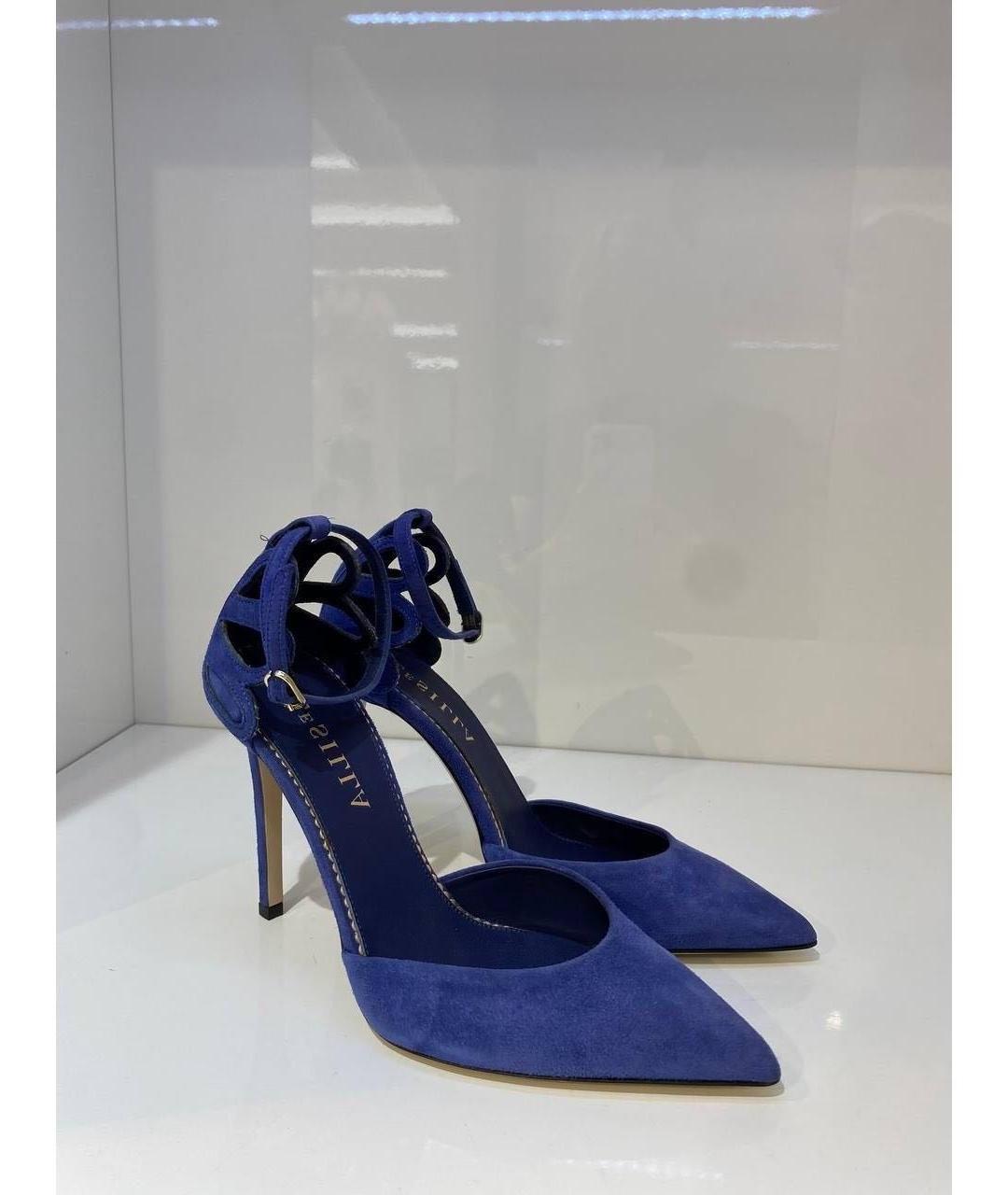 LE SILLA Синие замшевые туфли, фото 5