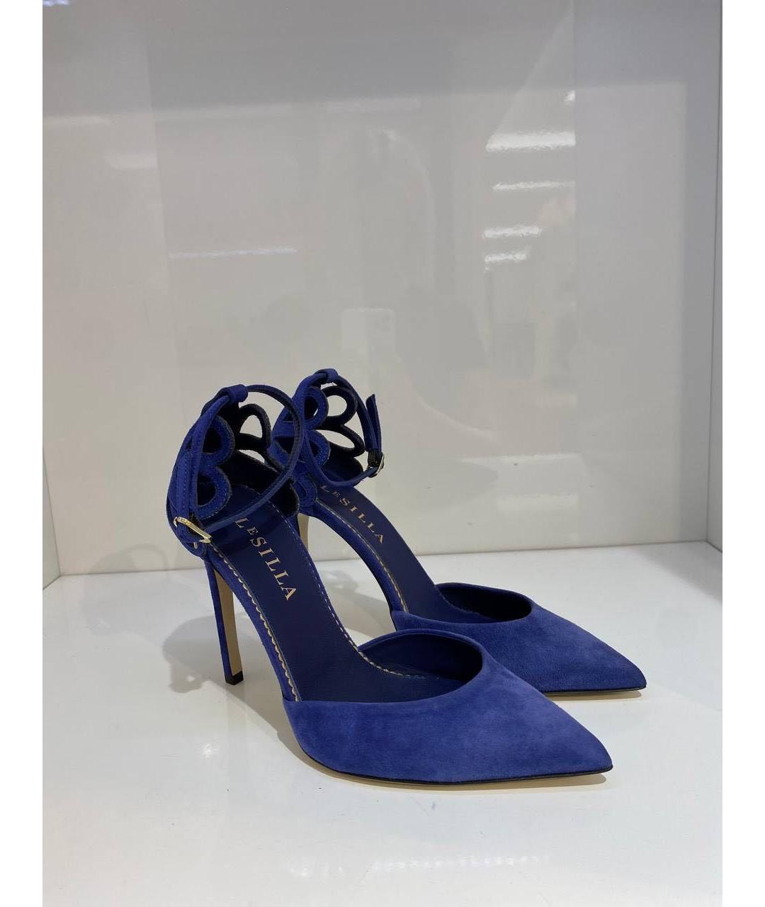 LE SILLA Синие замшевые туфли, фото 2