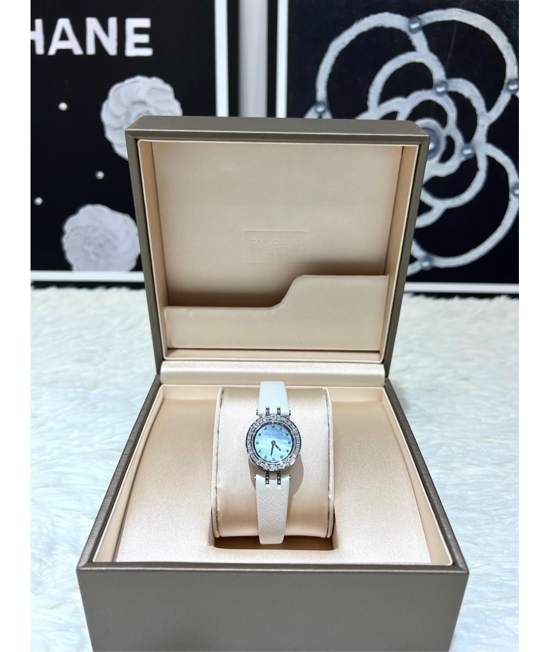 BVLGARI Голубые металлические часы, фото 3