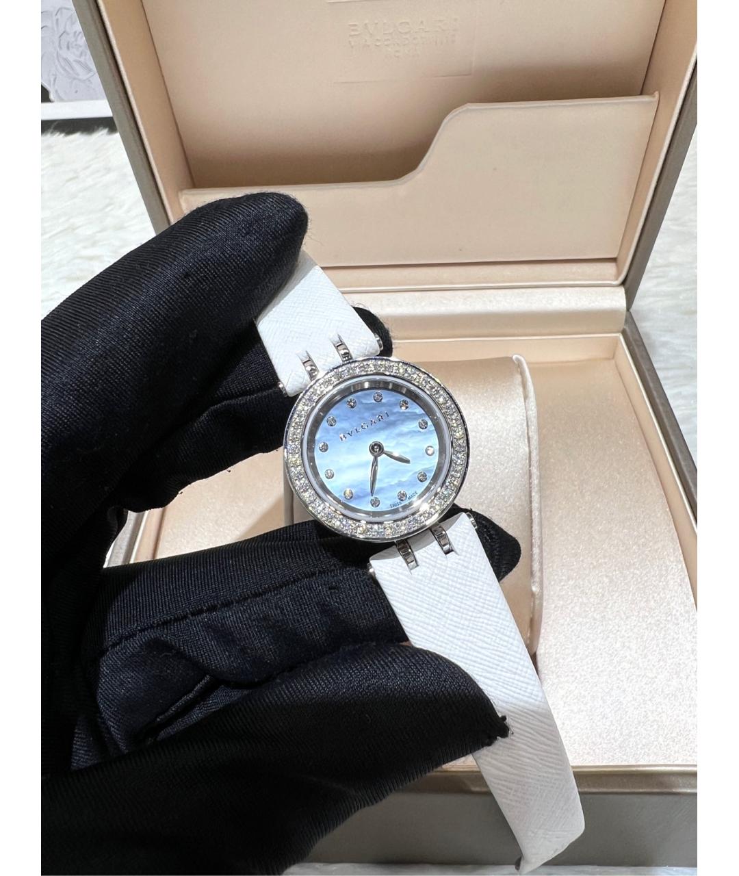 BVLGARI Голубые металлические часы, фото 7