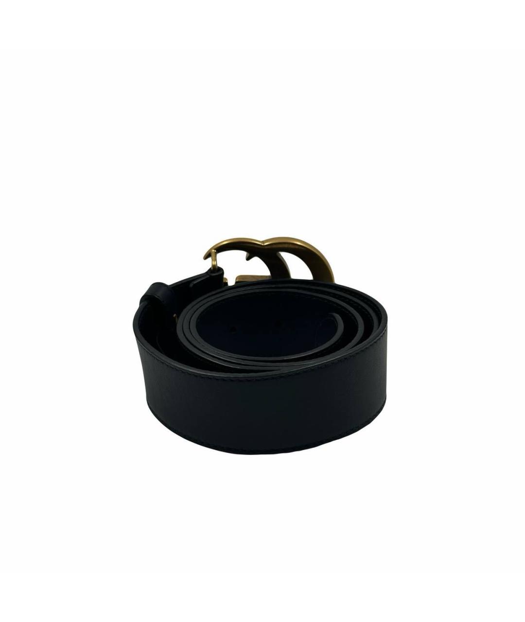 GUCCI Черный кожаный ремень, фото 3