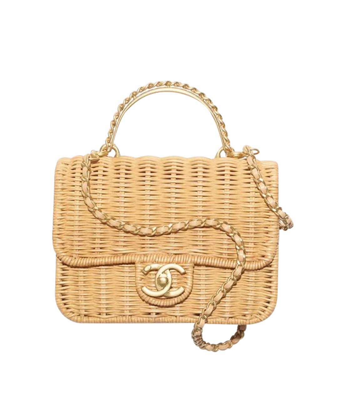 CHANEL Бежевая сумка через плечо, фото 1