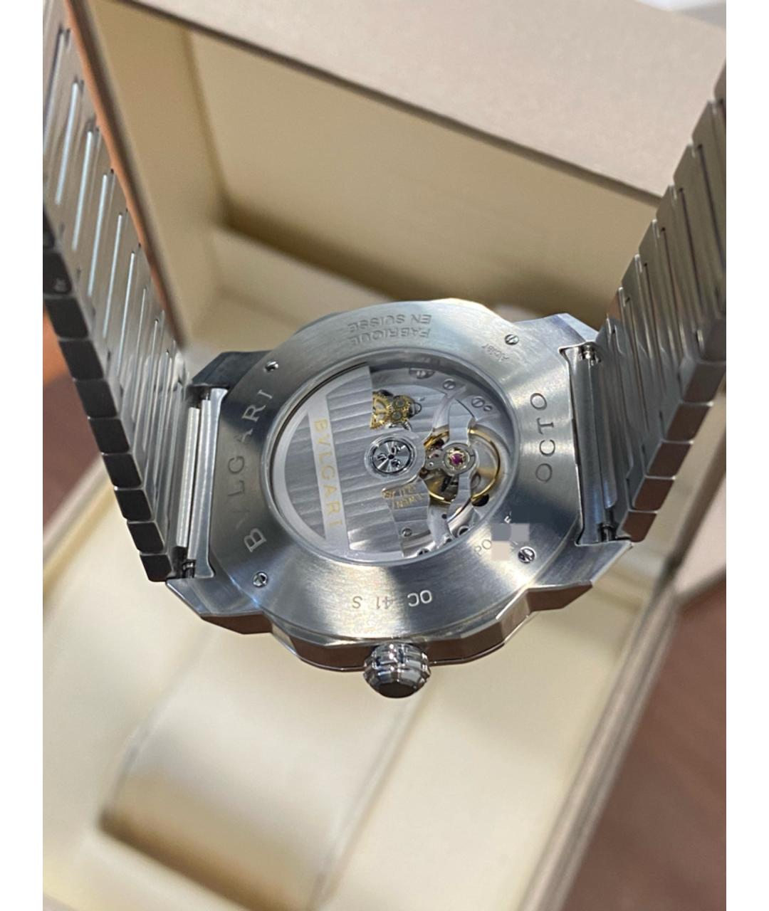 BVLGARI Черные металлические часы, фото 7