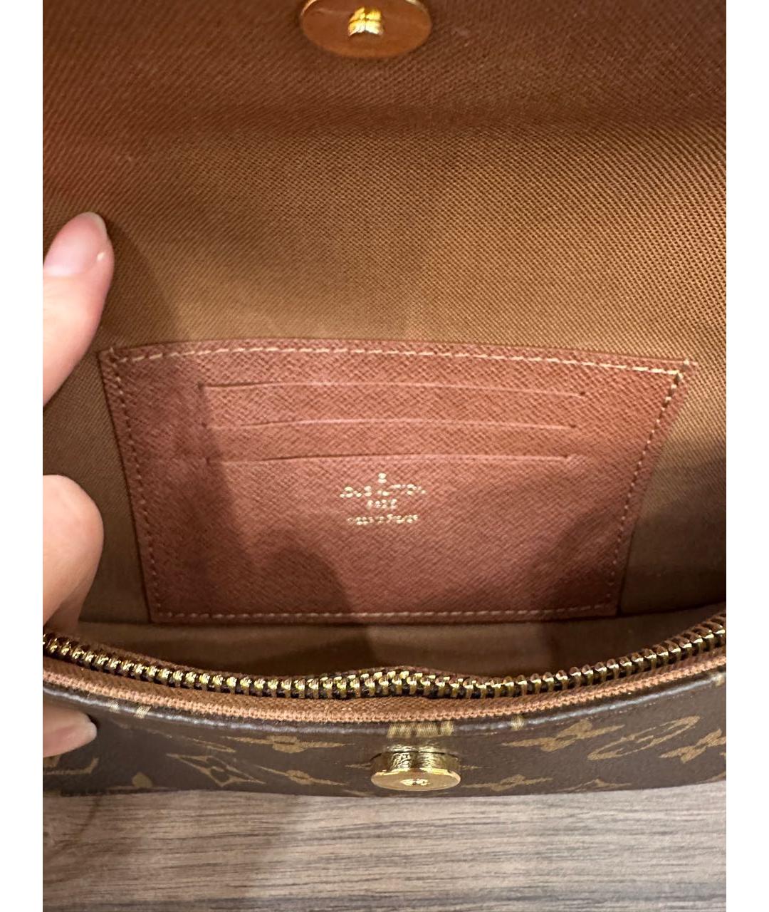 LOUIS VUITTON Коричневая сумка через плечо, фото 4