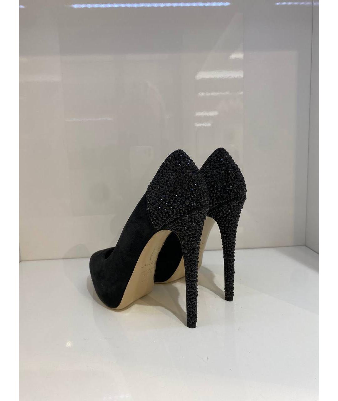 LE SILLA Черные замшевые туфли, фото 3