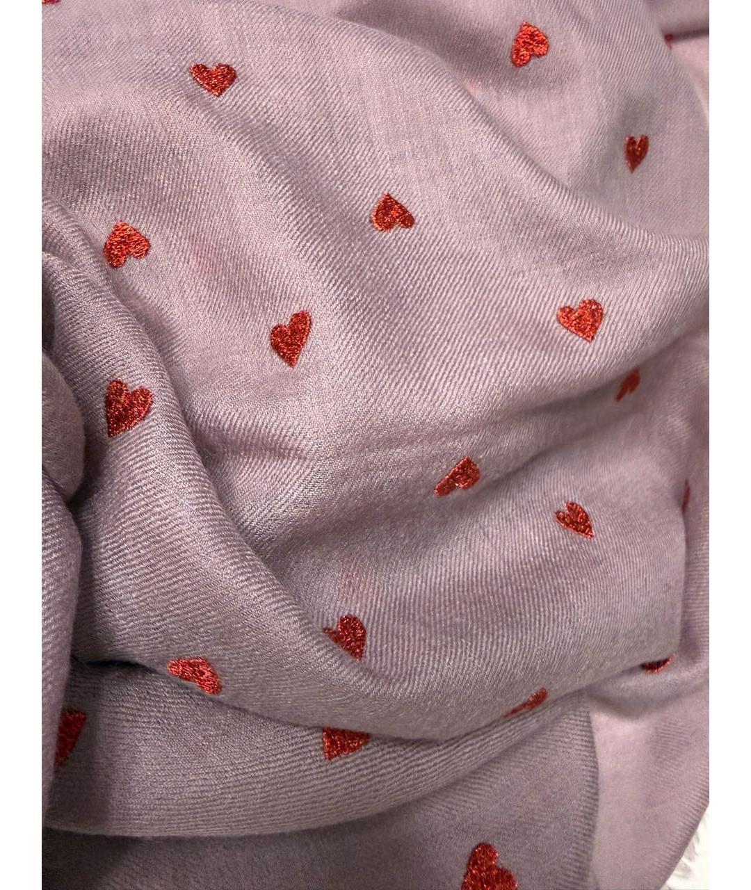 GUCCI Розовый кашемировый платок, фото 5