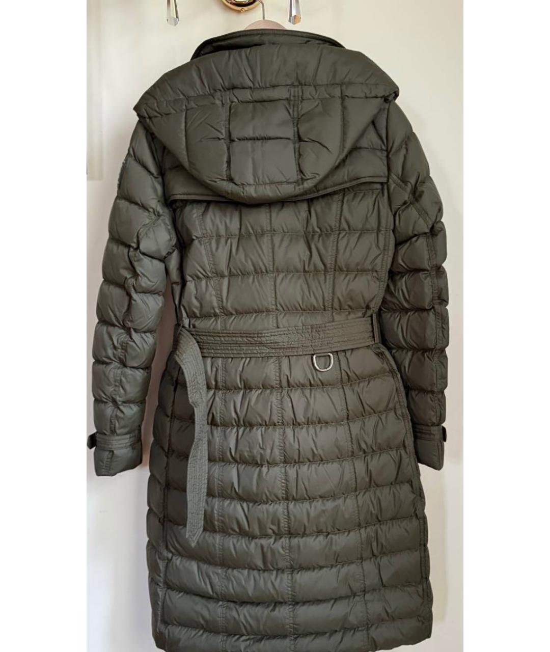 BURBERRY Хаки полиамидовый пуховик, фото 2