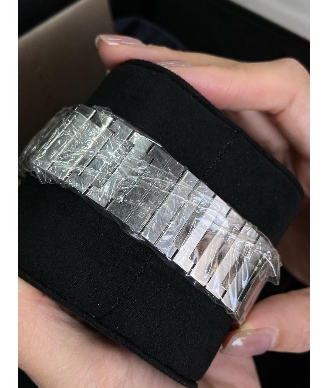 BVLGARI Голубые металлические часы, фото 5