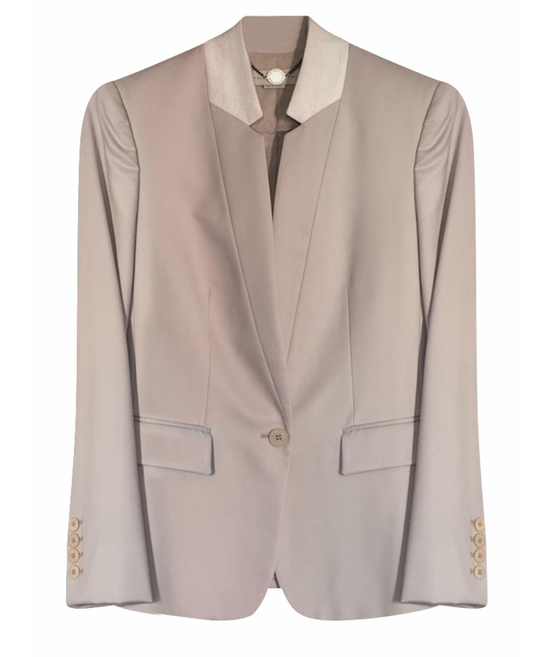 STELLA MCCARTNEY Серый хлопковый жакет/пиджак, фото 1