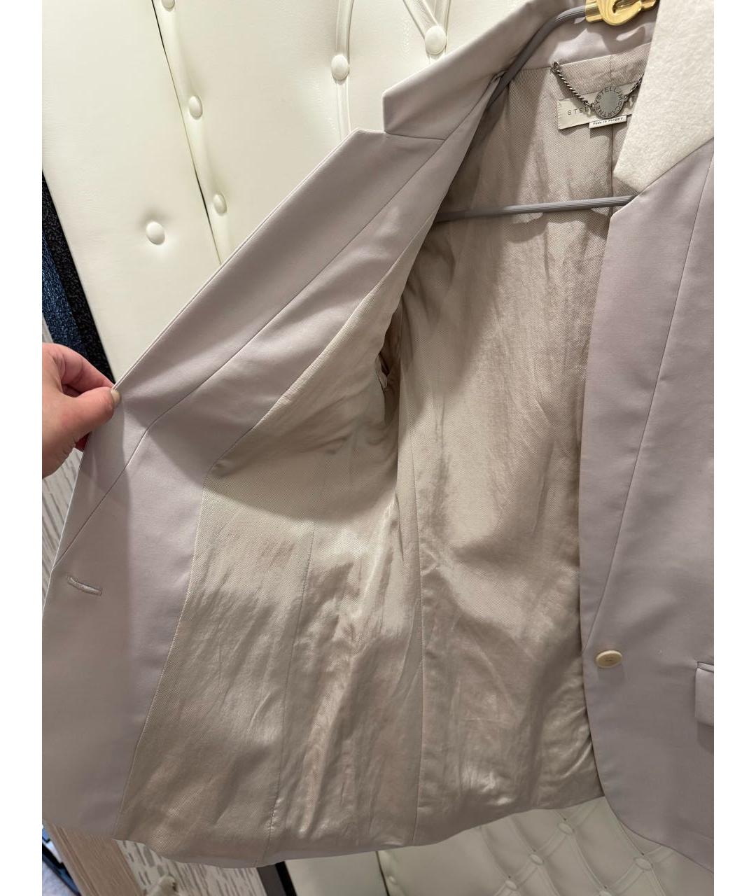 STELLA MCCARTNEY Серый хлопковый жакет/пиджак, фото 7