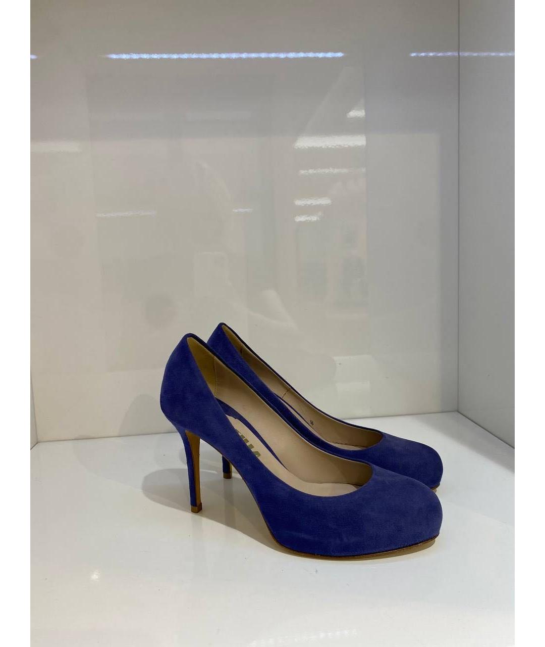 LE SILLA Синие замшевые туфли, фото 4