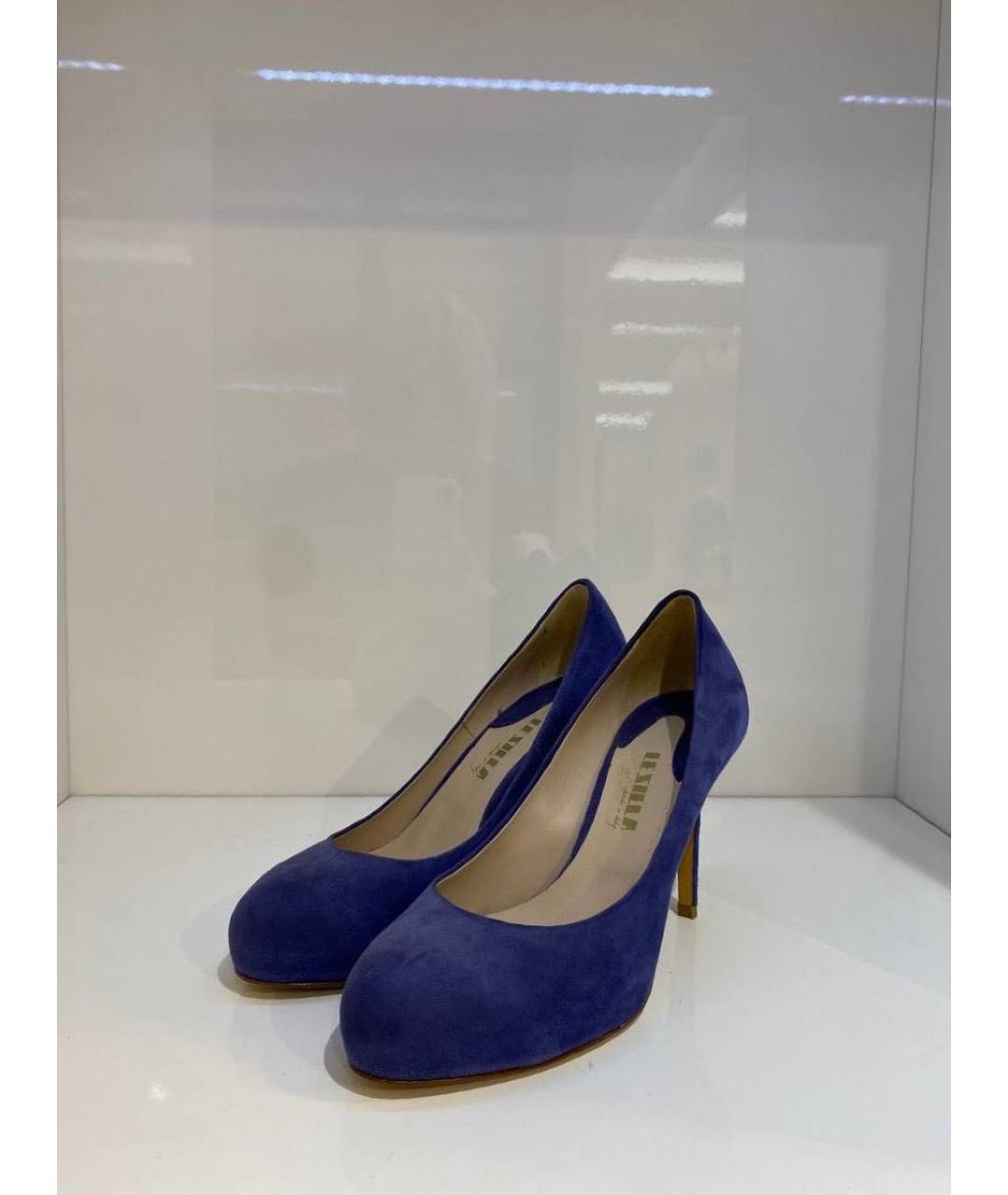 LE SILLA Синие замшевые туфли, фото 2